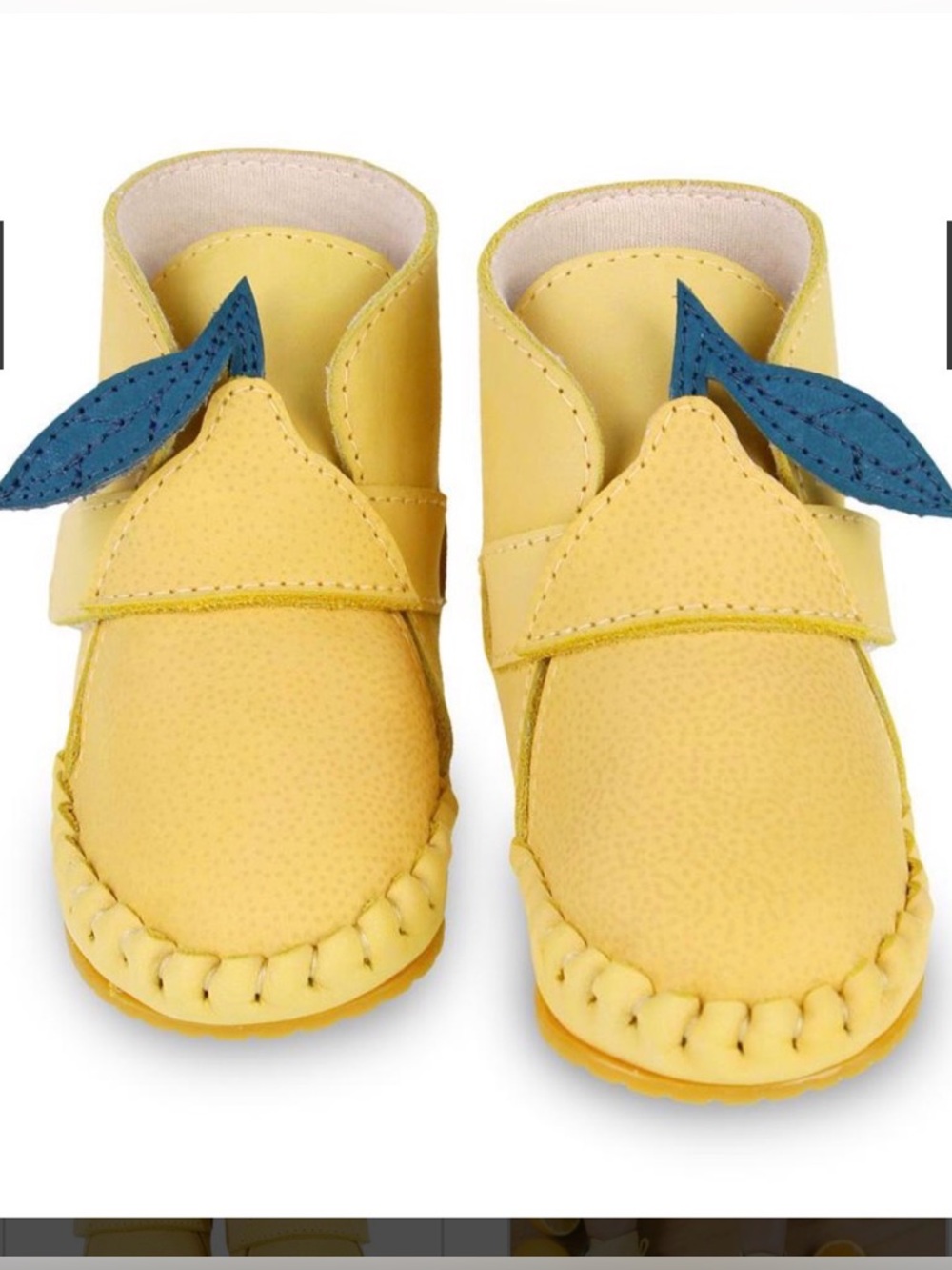 NWT Donsje Amsterdam Lemon Nino Fruit Baby Booties